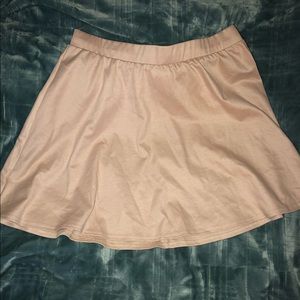 Light Pink Flowy Skater Skirt